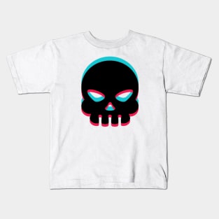 TikTok Skull emoji smiley Black Kids T-Shirt